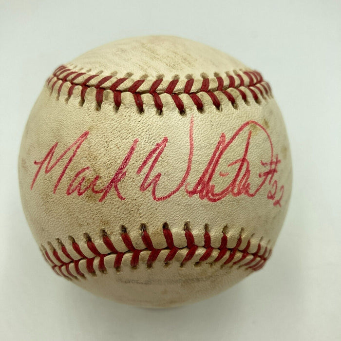 MARK WHITEN Signed 1980's Official National League Game Used Baseball