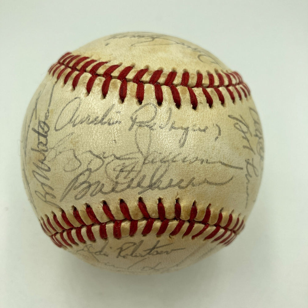 1981 New York Yankees American League Champs Team Signed Baseball