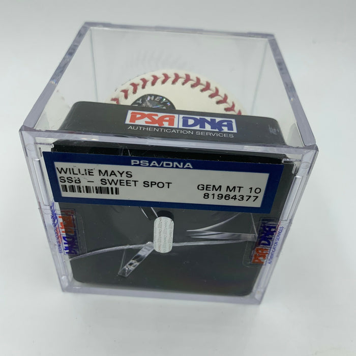 Rare Willie Mays PSA DNA Graded Gem Mint 10 Signed Major League Baseball