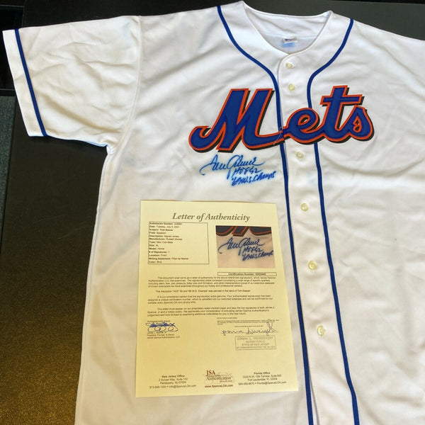 Tom Seaver 1969 World Series Champs HOF 1992 SIgned New York Mets Jersey JSA COA