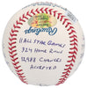 Gary Carter Signed Heavily Inscribed STAT Major League Baseball Beckett & RJ COA