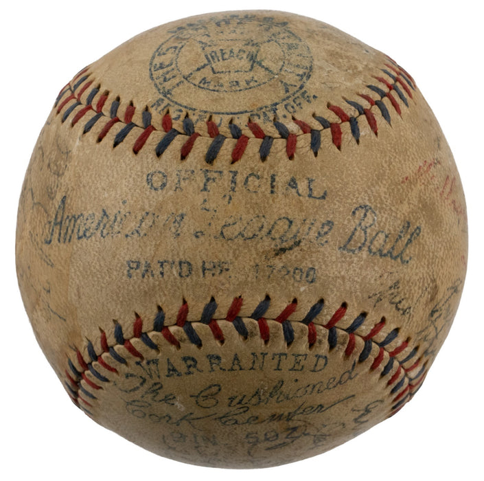 1933 New York Giants World Series Champs Team Signed Baseball Mel Ott JSA COA