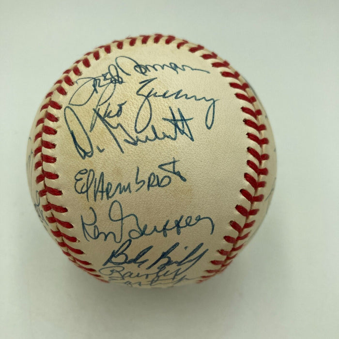 1975 Cincinnati Reds World Series Champs Team Signed Baseball PSA DNA COA