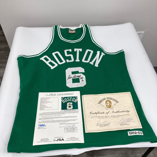 Bill Russell #6 Signed Mitchell & Ness 1962-63 Boston Celtics Jersey JSA COA