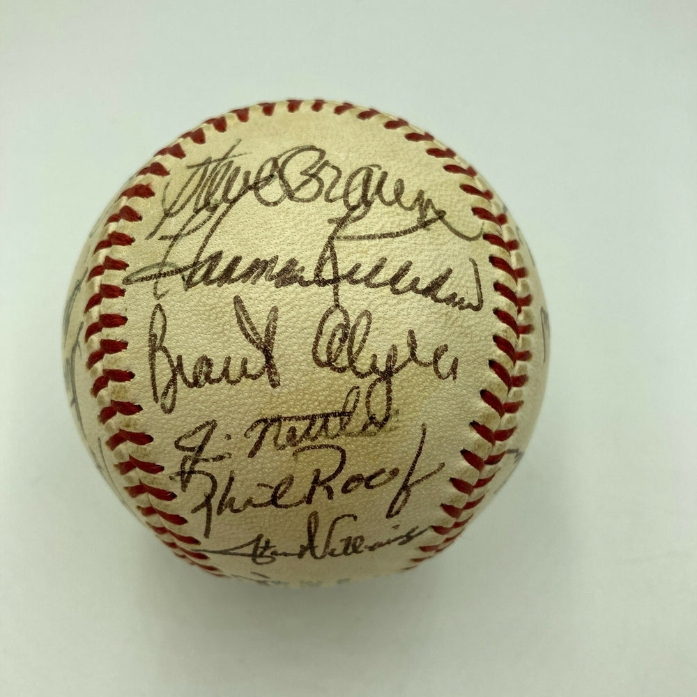 1971 Minnesota Twins Team Signed Baseball Killebrew Carew Blyleven Oliva JSA COA