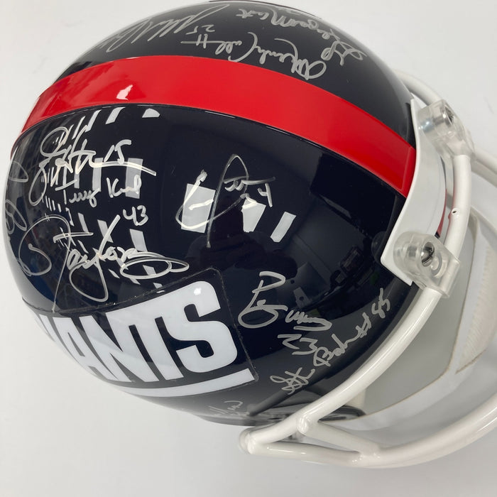 1987 & 1991 New York Giants Super Bowl Champs Team Signed Helmet JSA COA