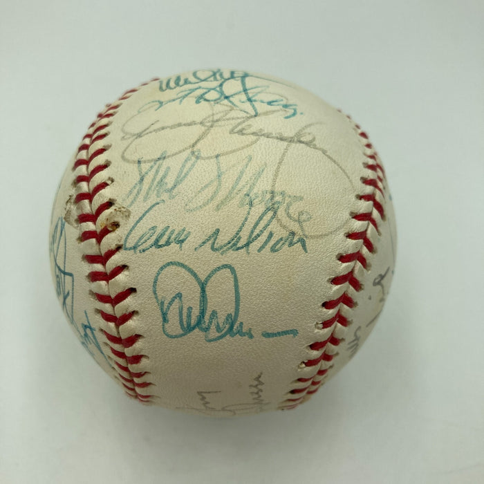 1989 Oakland A’s World Series Champs Team Signed Baseball 28 Sigs JSA COA