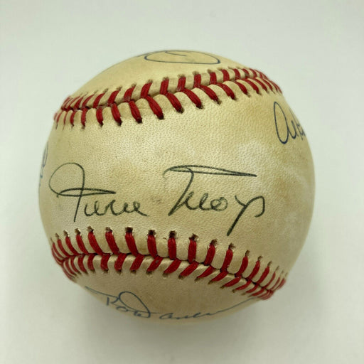 Willie Mays Hank Aaron Stan Musial 3,000 Hit Club Signed Baseball 9 Sigs PSA DNA