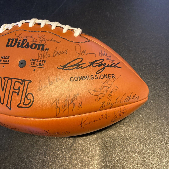 1987 Green Bay Packers Team Signed Wilson NFL Game Football JSA COA