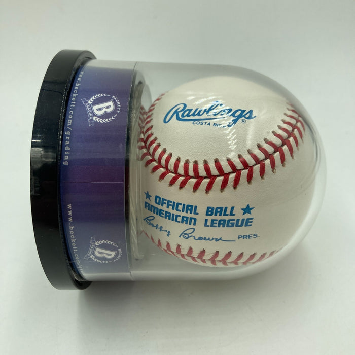 Mickey Mantle Signed American League Baseball BGS Graded 10 GEM MINT Beckett