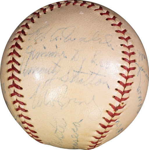 Red Faber Ed Walsh Ray Schalk Moe Berg Hall Of Fame  Signed Baseball Beckett