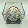 1999 Yankees Team Signed World Series Baseball Derek Jeter Mariano Rivera PSA