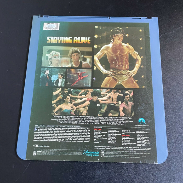 John Travolta Signed Vintage Staying Alive Video Disc Record With JSA COA