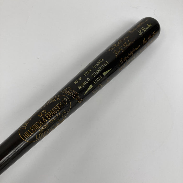 Willie Mays Signed 1954 World Series Presentation Baseball Bat JSA COA RARE