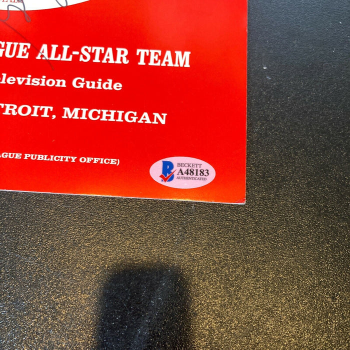 1971 All Star Game Multi Signed Program Warren Giles Joe Cronin Beckett COA