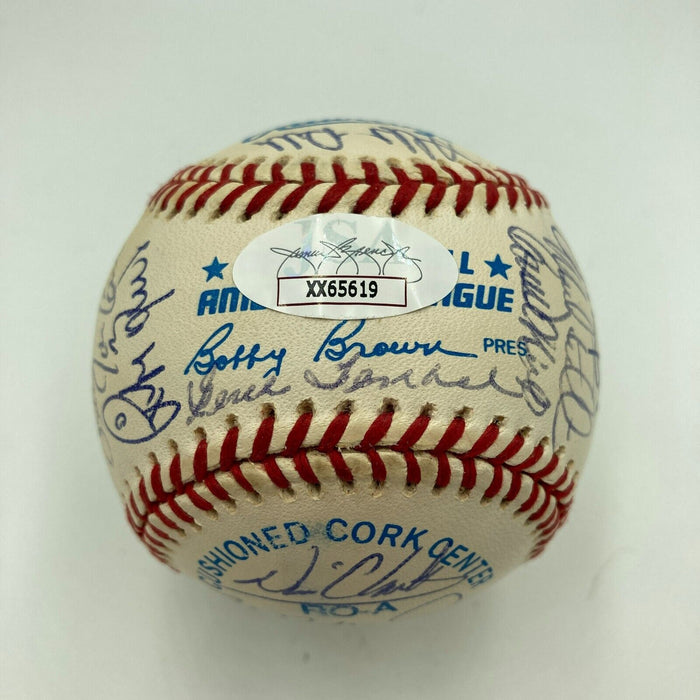 1994 All Star Game Team Signed Baseball Cal Ripken Jr. Kirby Puckett JSA COA