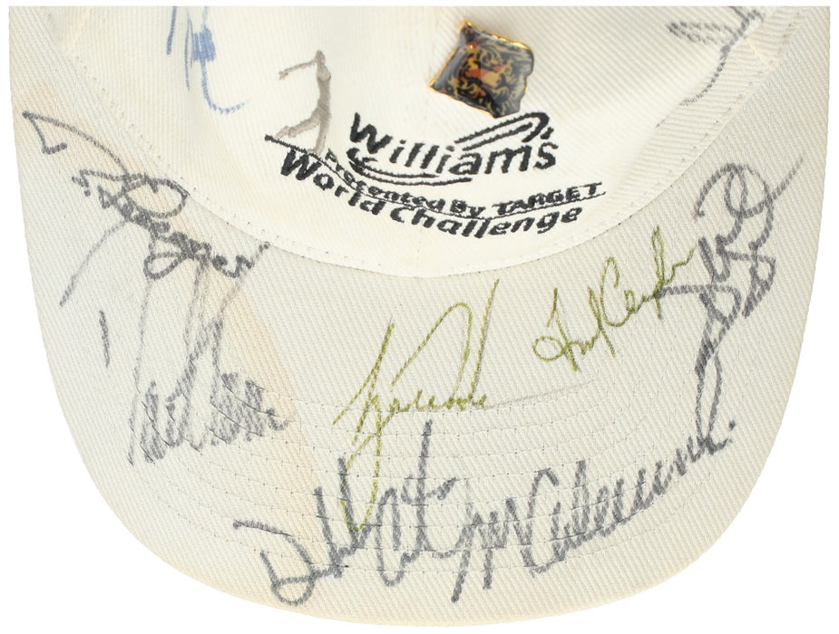 Tiger Woods Fred Couples Davis Love Golf Legends Multi Signed Hat Beckett COA
