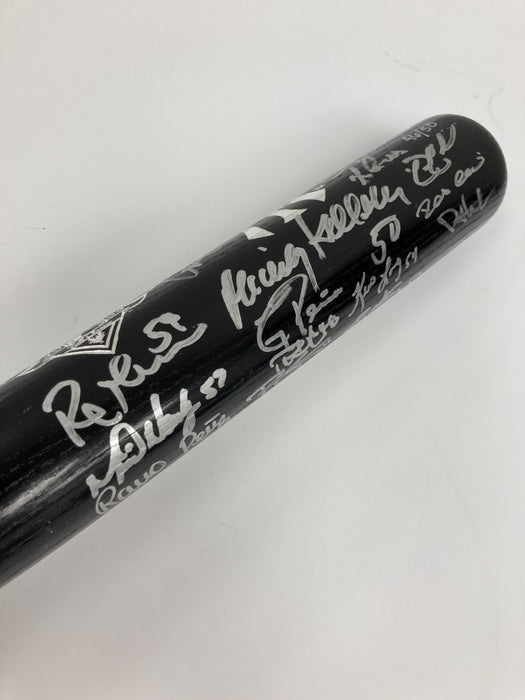 2009 New York Yankees World Series Champs Team Signed Bat #46/50 Beckett COA