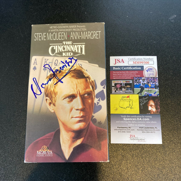 Norman Jewison Signed The Cincinnati Kid VHS Movie With JSA COA