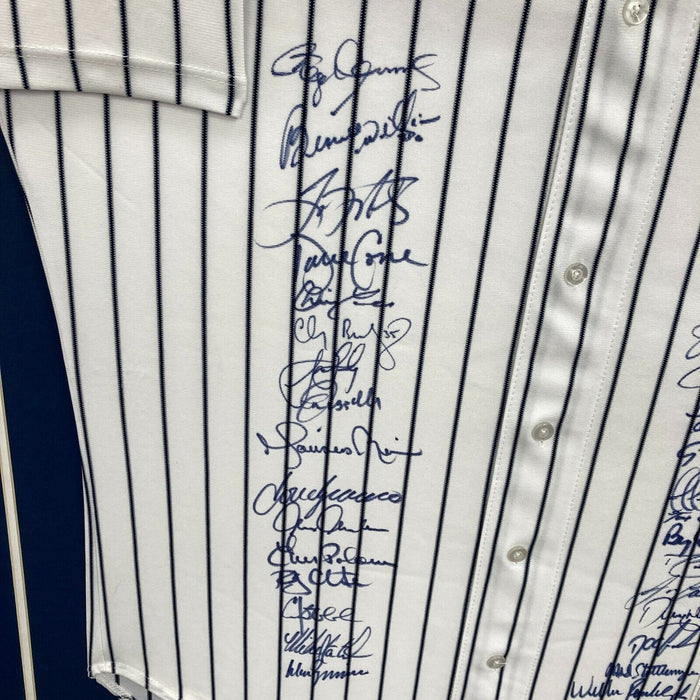 2000 New York Yankees World Series Champs Team Signed Jersey Derek Jeter JSA COA