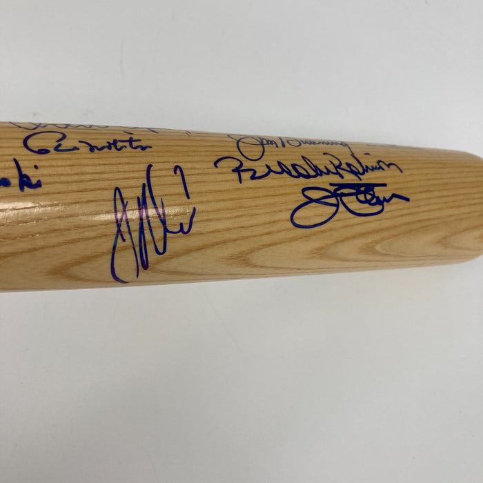 Hall Of Fame Multi Signed Cooperstown Baseball Bat 17 Sigs PSA DNA COA