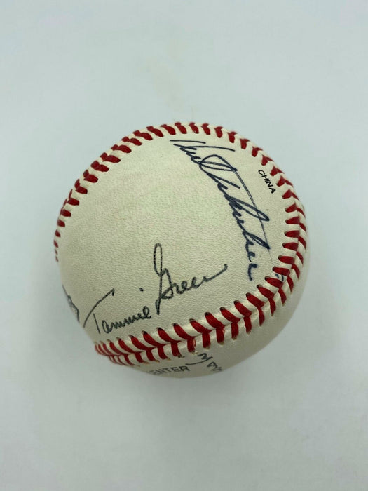 Charlie Trippi Bill Mazeroski Tammie Green Dante Lavelli Signed Baseball JSA