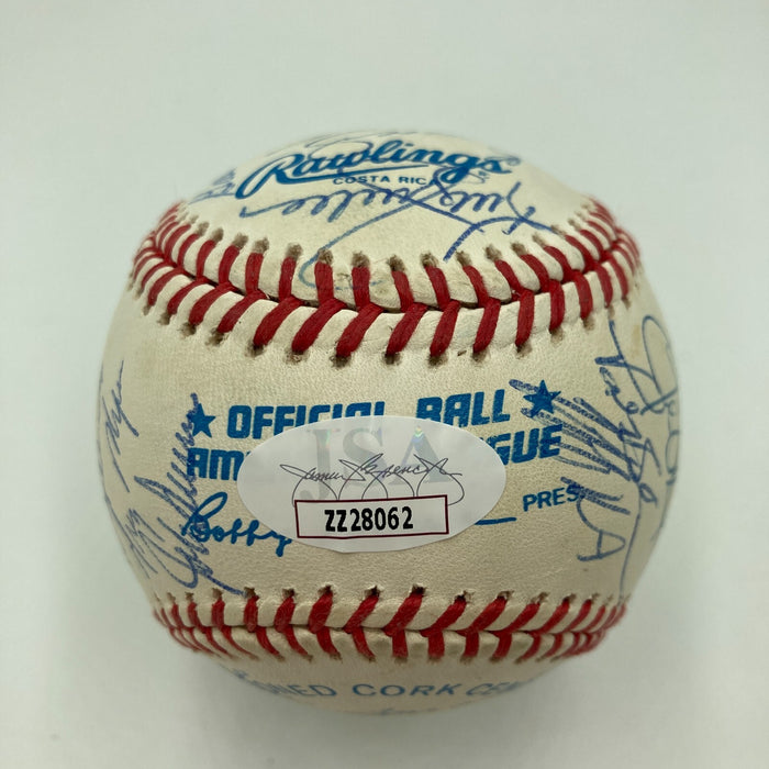 1992 Toronto Blue Jays World Series Champs Team Signed Baseball JSA COA