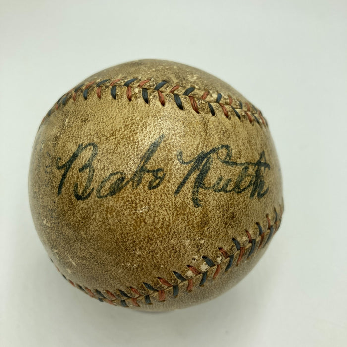 Babe Ruth & Lou Gehrig Dual Signed 1927 Official American League Baseball JSA