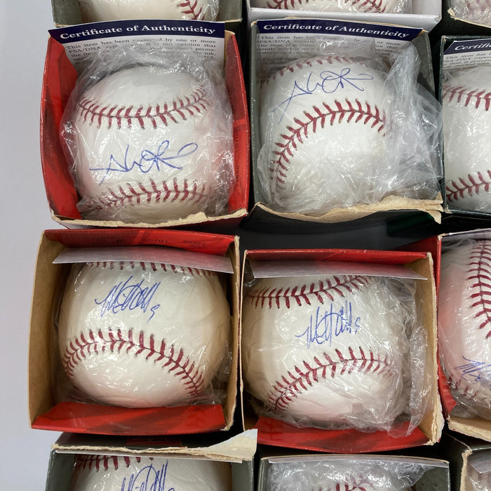 Lot Of (33) Signed Major League Baseballs PSA DNA Angles Orioles Giants Dodgers