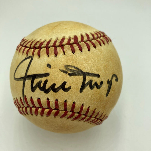 Willie Mays Signed Vintage American League (Macphail) Baseball PSA DNA COA