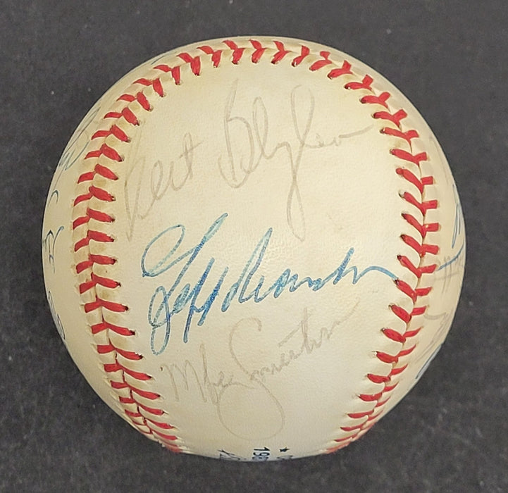 1987 Minnesota Twins World Series Champs Team Signed W.S. Baseball JSA COA