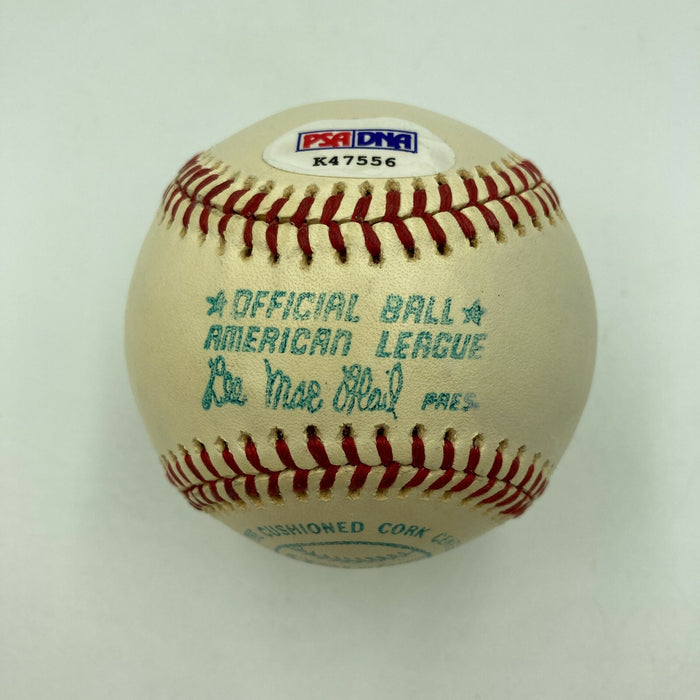 Beautiful Cal Hubbard Single Signed American League Baseball PSA DNA COA HOF