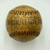 Jim Thorpe 1933 Ben Harjo's All-Indian Baseball Club Team Signed Baseball JSA