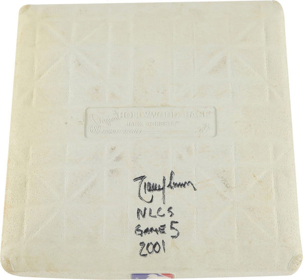 Randy Johnson Signed 2001 NLCS Game 1 Game Used Base Steiner & MLB Authentic