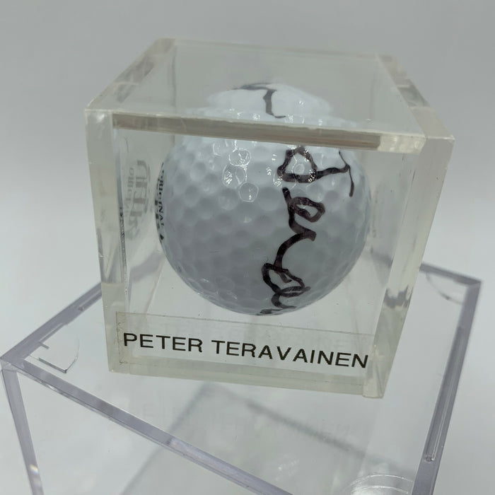 Peter Teravainen  Signed Autographed Golf Ball PGA With JSA COA