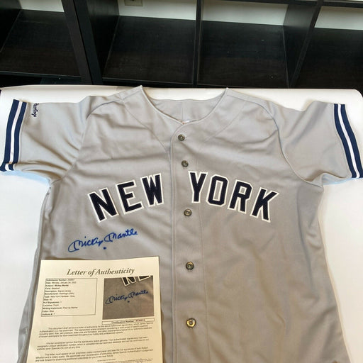 Mickey Mantle Signed Vintage Rawlings New York Yankees Authentic Jersey JSA COA