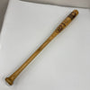 Enos Slaughter Signed Heavily Inscribed STAT Baseball Bat JSA