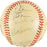 Joe Dimaggio Hank Aaron Hall Of Fame Multi Signed Baseball JSA COA