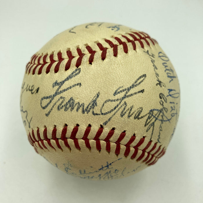 Beautiful Honus Wagner 1942 Pittsburgh Pirates Team Signed Baseball Beckett COA