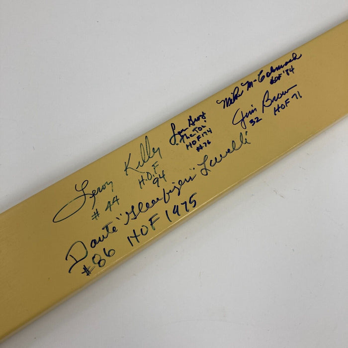 Jim Brown Lou Groza Browns HOF Multi Signed Stadium Seatback Slat JSA COA