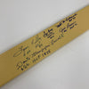 Jim Brown Lou Groza Browns HOF Multi Signed Stadium Seatback Slat JSA COA