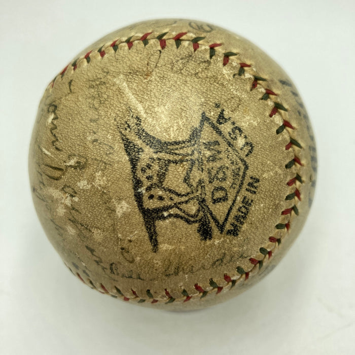 Babe Ruth & Lou Gehrig 1928 World Series New York Yankees Signed Baseball JSA