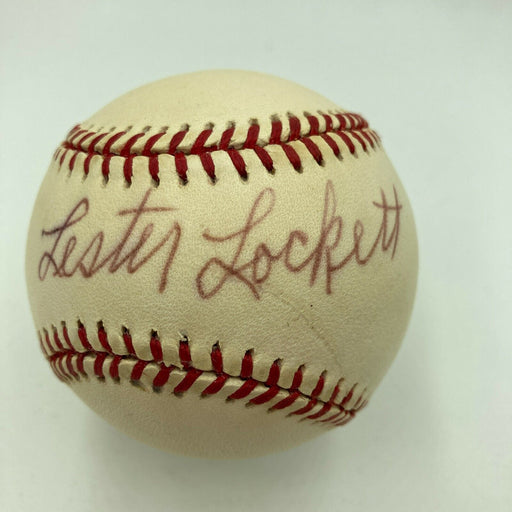 Lester Lockett Signed Official Major League Baseball Negro League Legend JSA COA