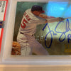 Rare 1994 Fleer Tim Salmon "ROY 1993" Signed Promo Card With Fleer Stamp PSA DNA