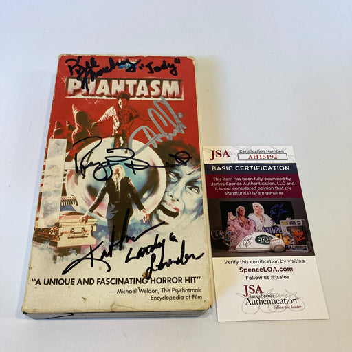 Reggie Bannister Cast Signed  Phantasm Vintage VHS Movie JSA COA
