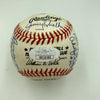 1973 Hall Of Fame Induction Signed Baseball Joe Dimaggio Lefty Grove JSA COA