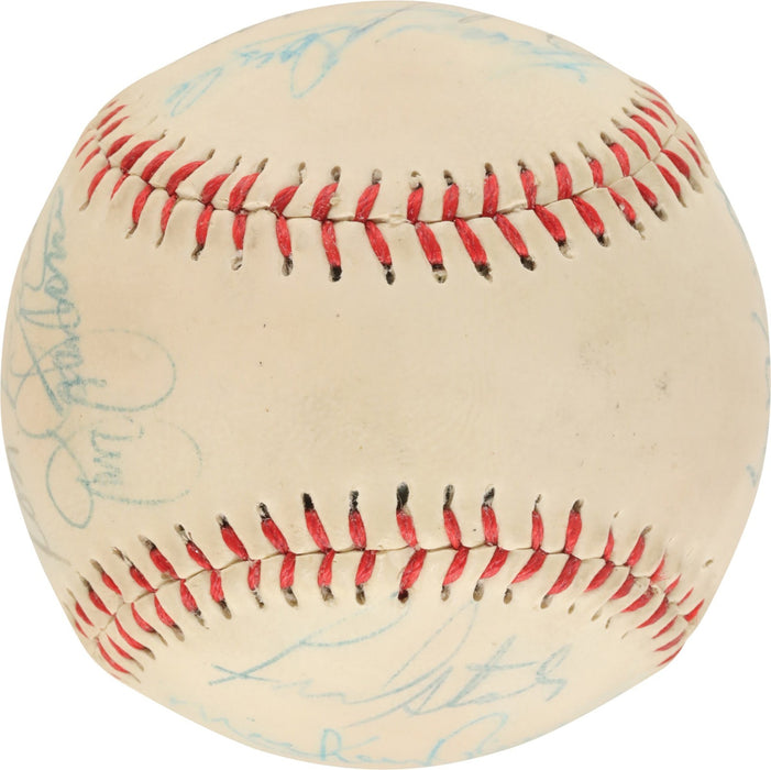 1978 New York Yankees World Series Champs Team Signed Baseball With Munson PSA