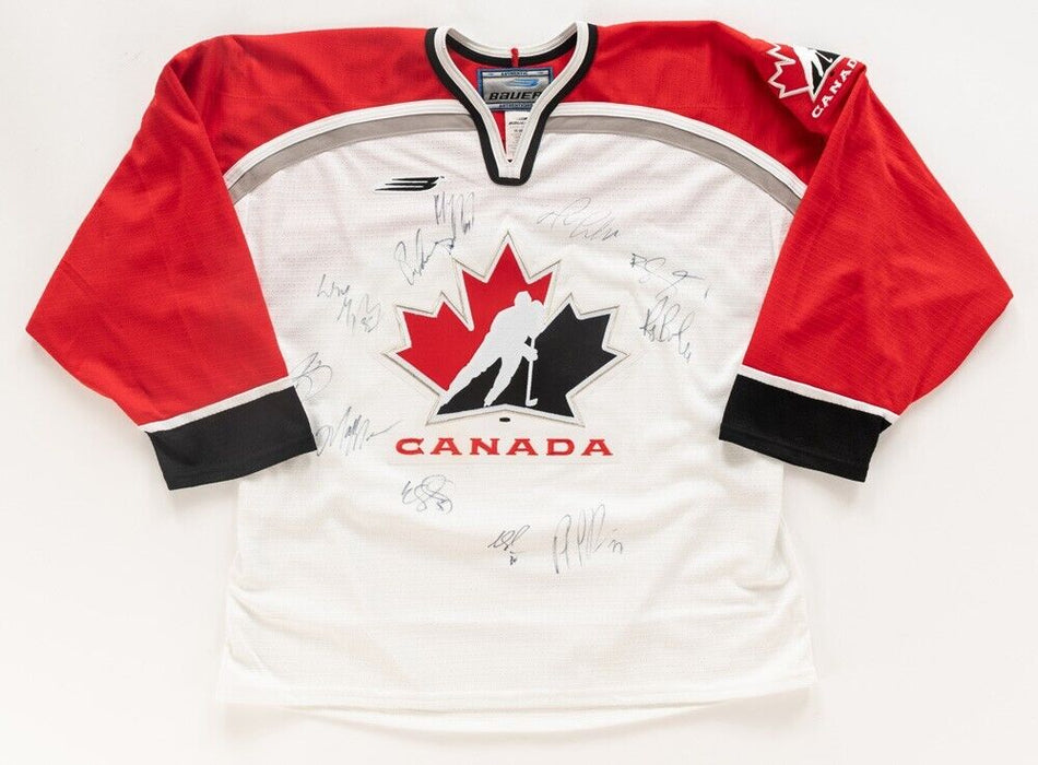 Wayne Gretzky Mario Lemieux Team Canada Olympics Signed Jersey PSA DNA