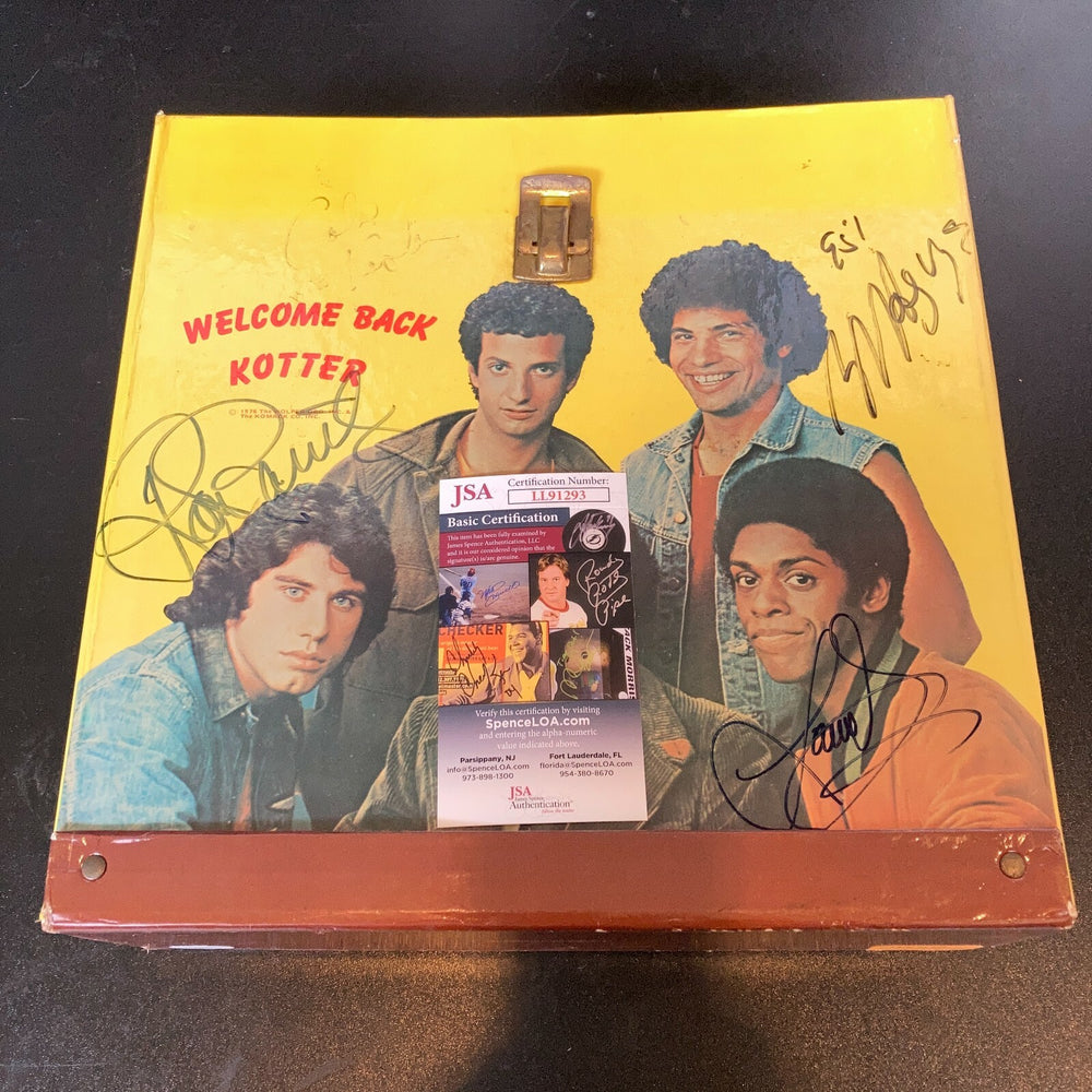 Welcome Back Kotter Cast Signed 1976 Case Palillo Hegyes Jacobs Kaplan JSA COA