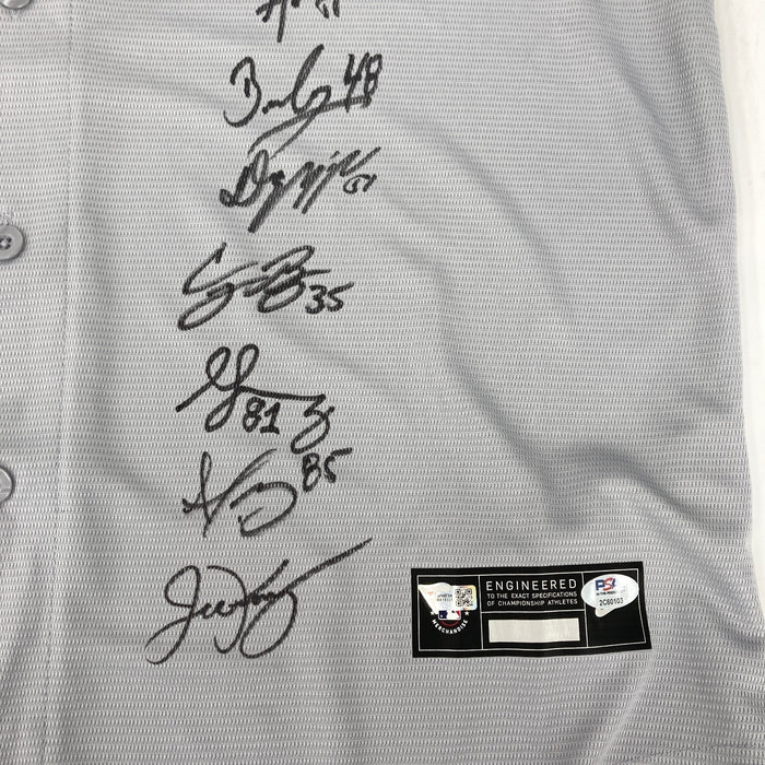 2020 Los Angeles Dodgers World Series Champs Team Signed Jersey PSA DNA COA
